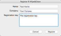 Register R-Wipe & Clean for Mac