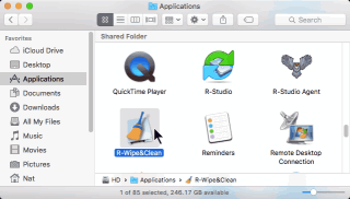 Start R-Wipe & Clean for Mac