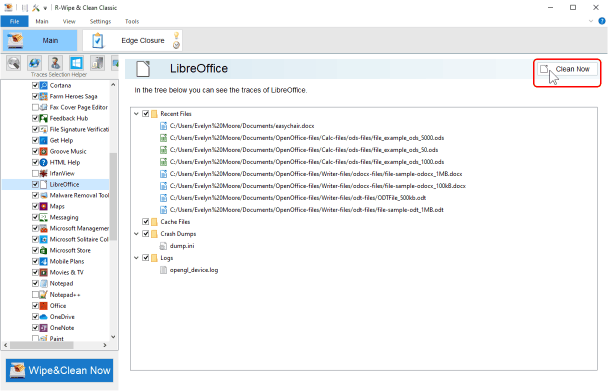 Rimuovere le tracce di LibreOffice