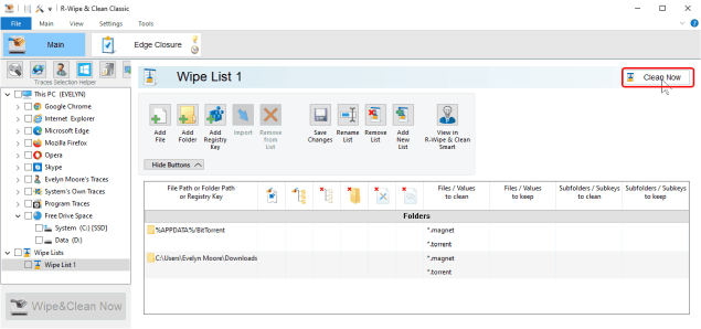 Effacez la liste du programme BitTorrent